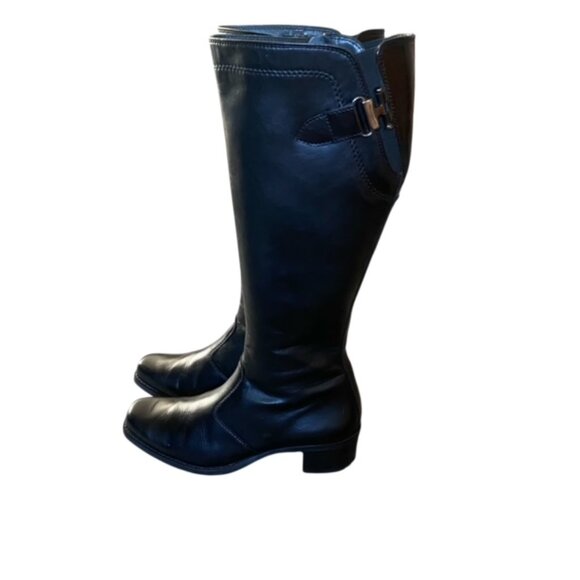 Paul Green Black Leather Riding Boots UK 3 US 5.5 - Picture 2 of 9